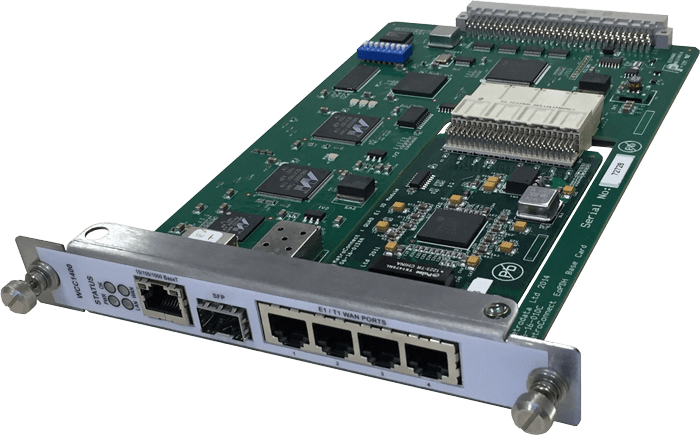 WCC1400 MetroCONNECT Ethernet over 4-port Fractional E1/T1 LAN Extension Module