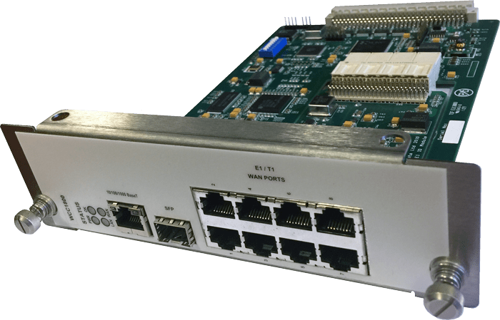 WCC1800 MetroCONNECT Ethernet over 8-port Fractional E1/T1 LAN Extension Module
